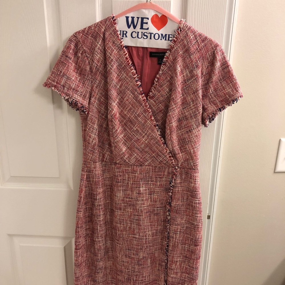 Pink/purple/white Tweed Dress